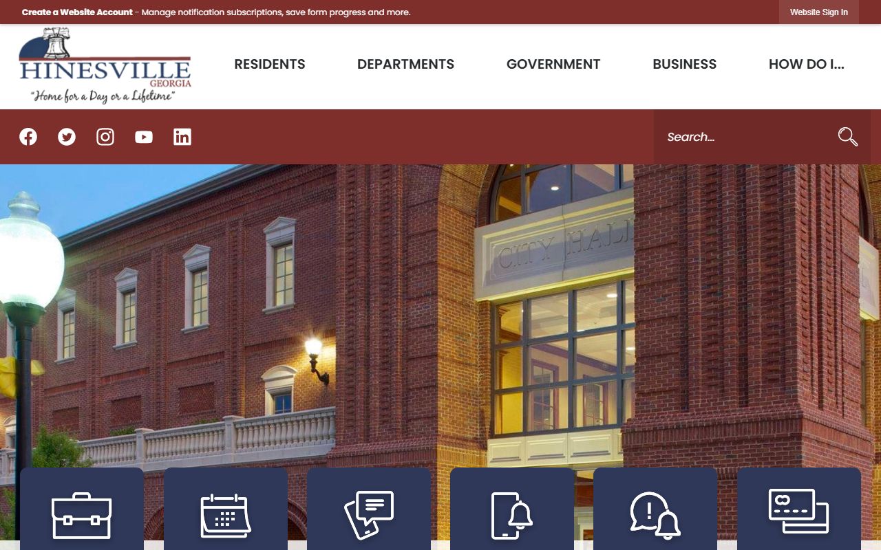 Hinesville city website for Hinesville arrest records information