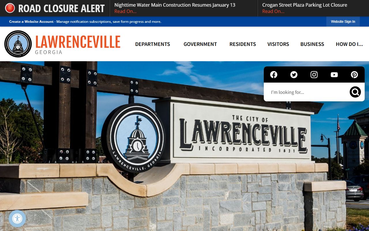Lawrenceville city website for Lawrenceville arrest records
