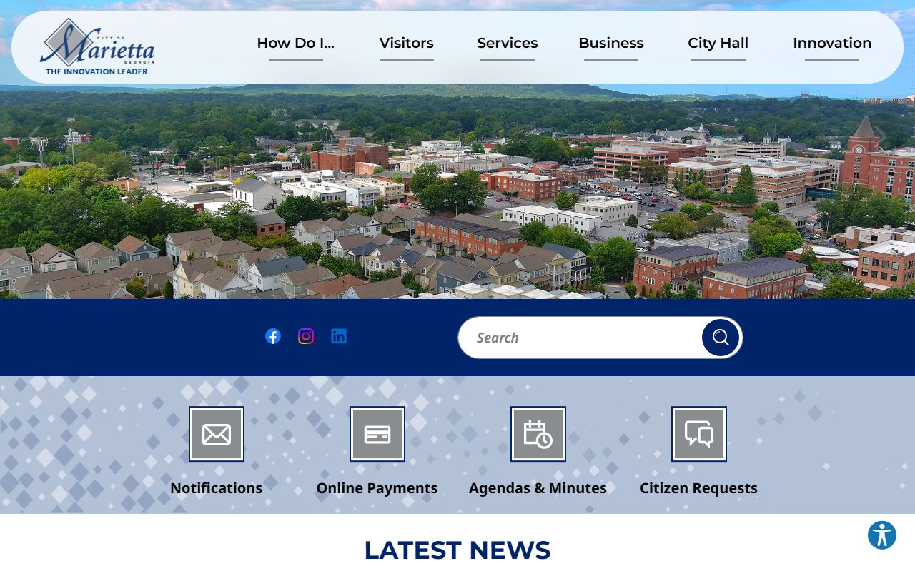 Marietta city website for arrest records information