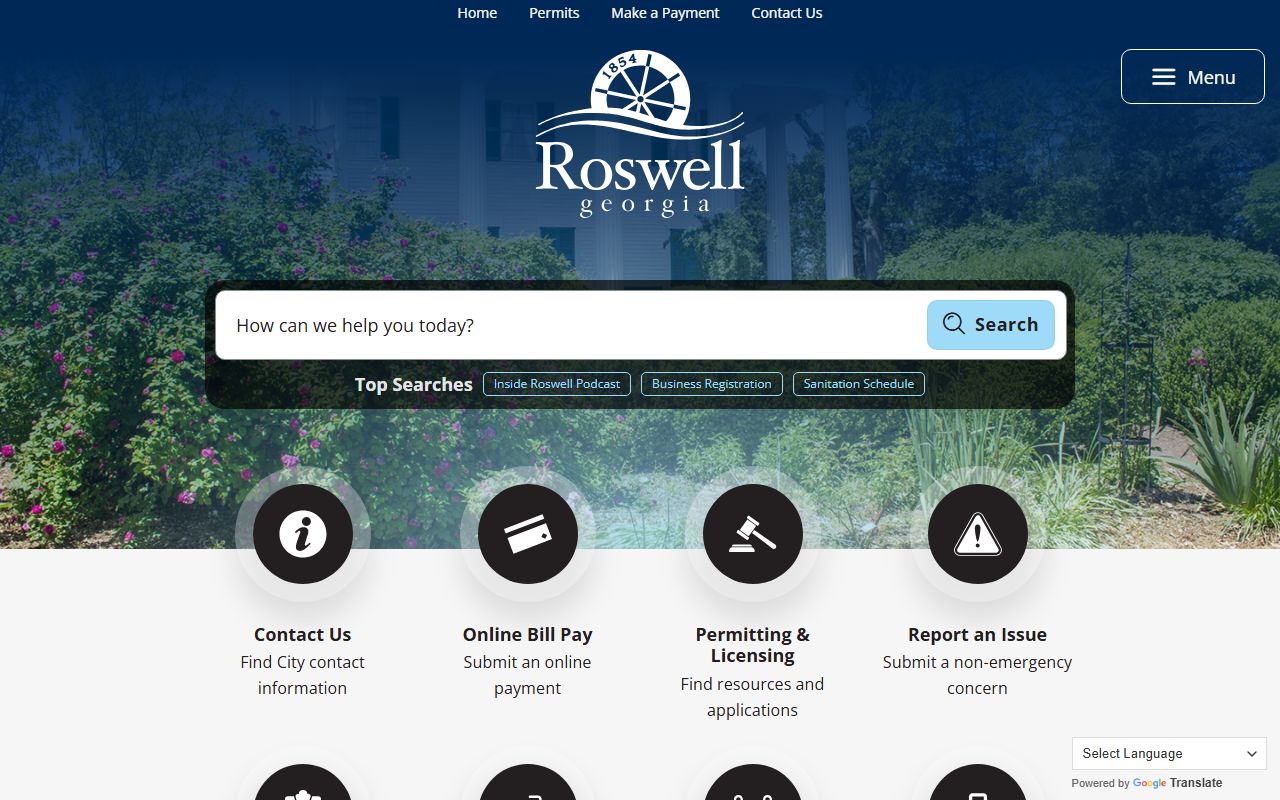 Roswell city website for arrest records information
